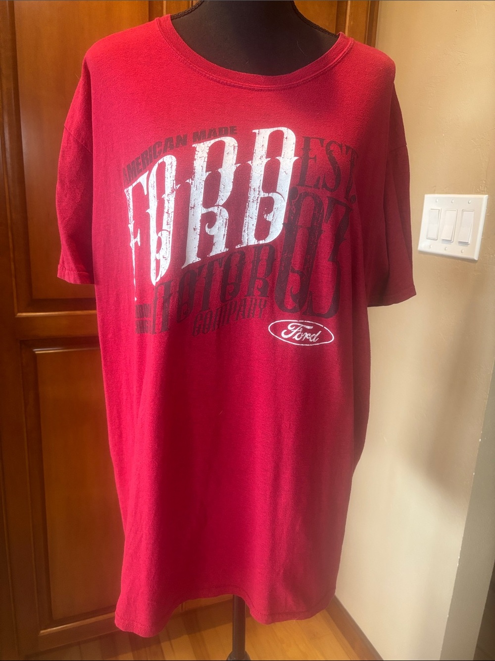 Ford Red Graphic Short Sleeve Tee